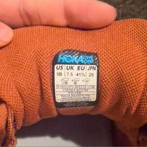 Hoka One Women's Anacapa Breeze Low Baked Clay / Cork Trail Running Shoes size9